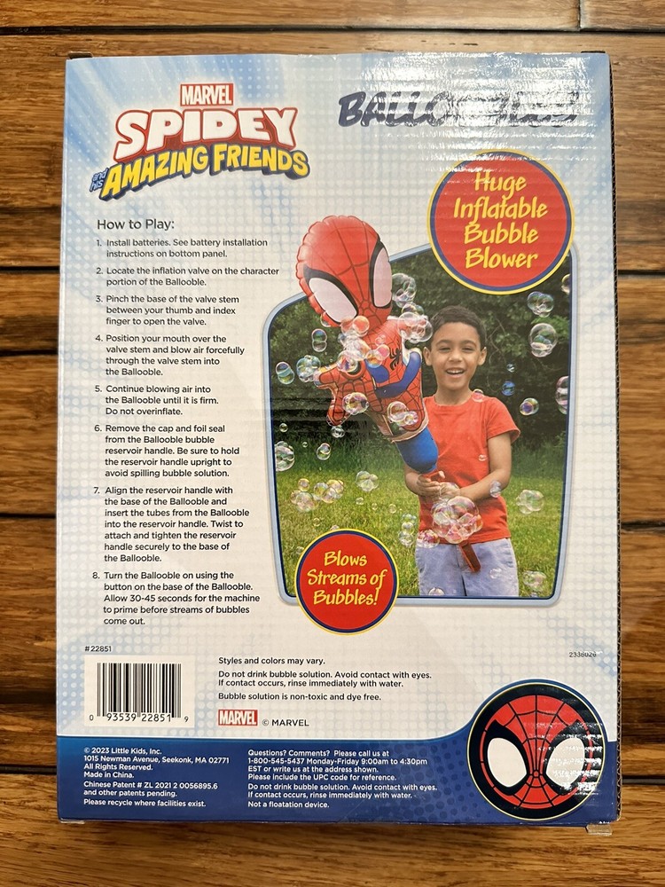 🔥NEW🔥 Spider-Man Balloobles Bubble Toy