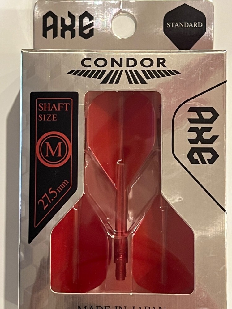 CONDOR AXE MEDIUM HEAVY DUTY DART FLIGHTS 27.5MM STANDARD SHAPE SHIPS FREE