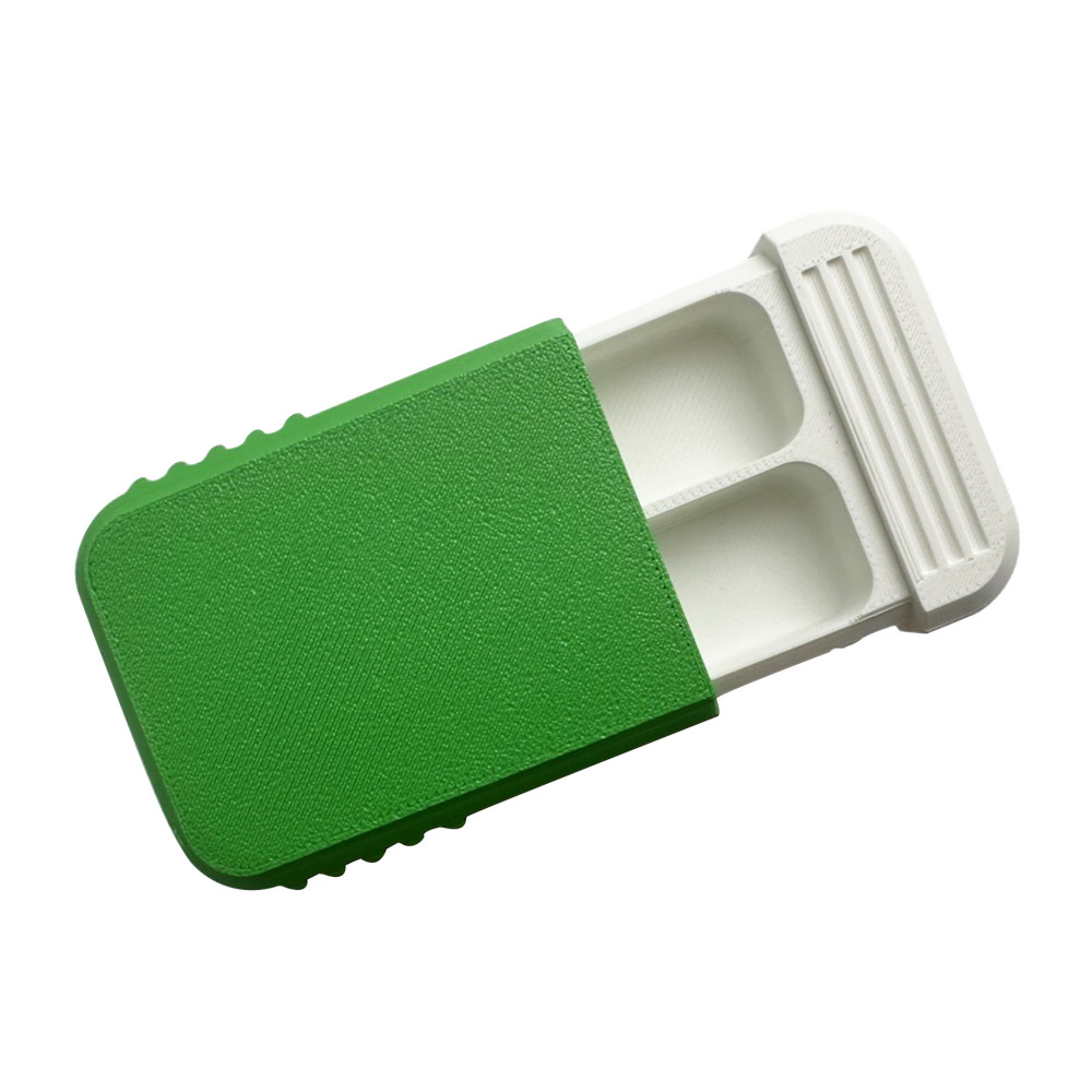 Push-Pull Tablet Medicine Storage Pill Box Organizer Container Case for Travel