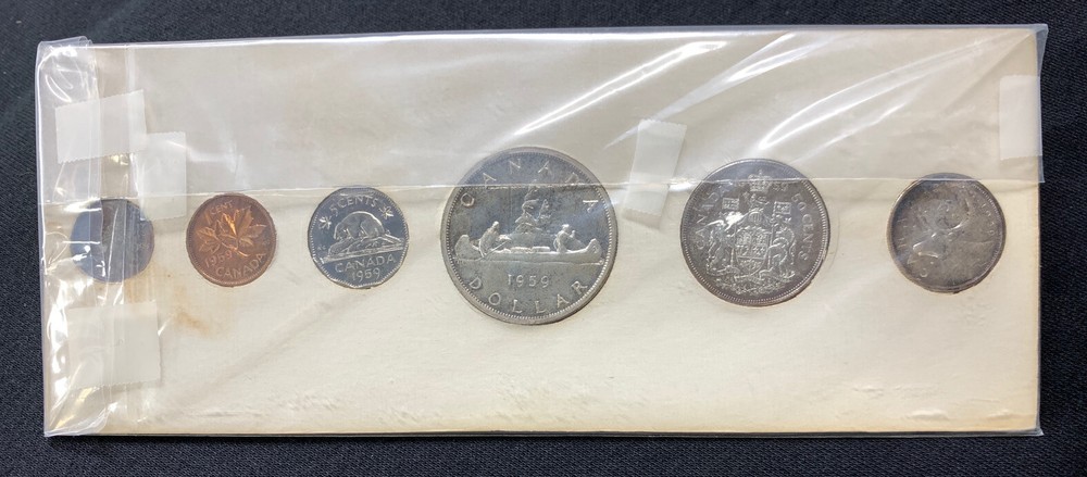 1959 Canada Proof-like Set Original Mint Packaging TONED Nice! Mr. C