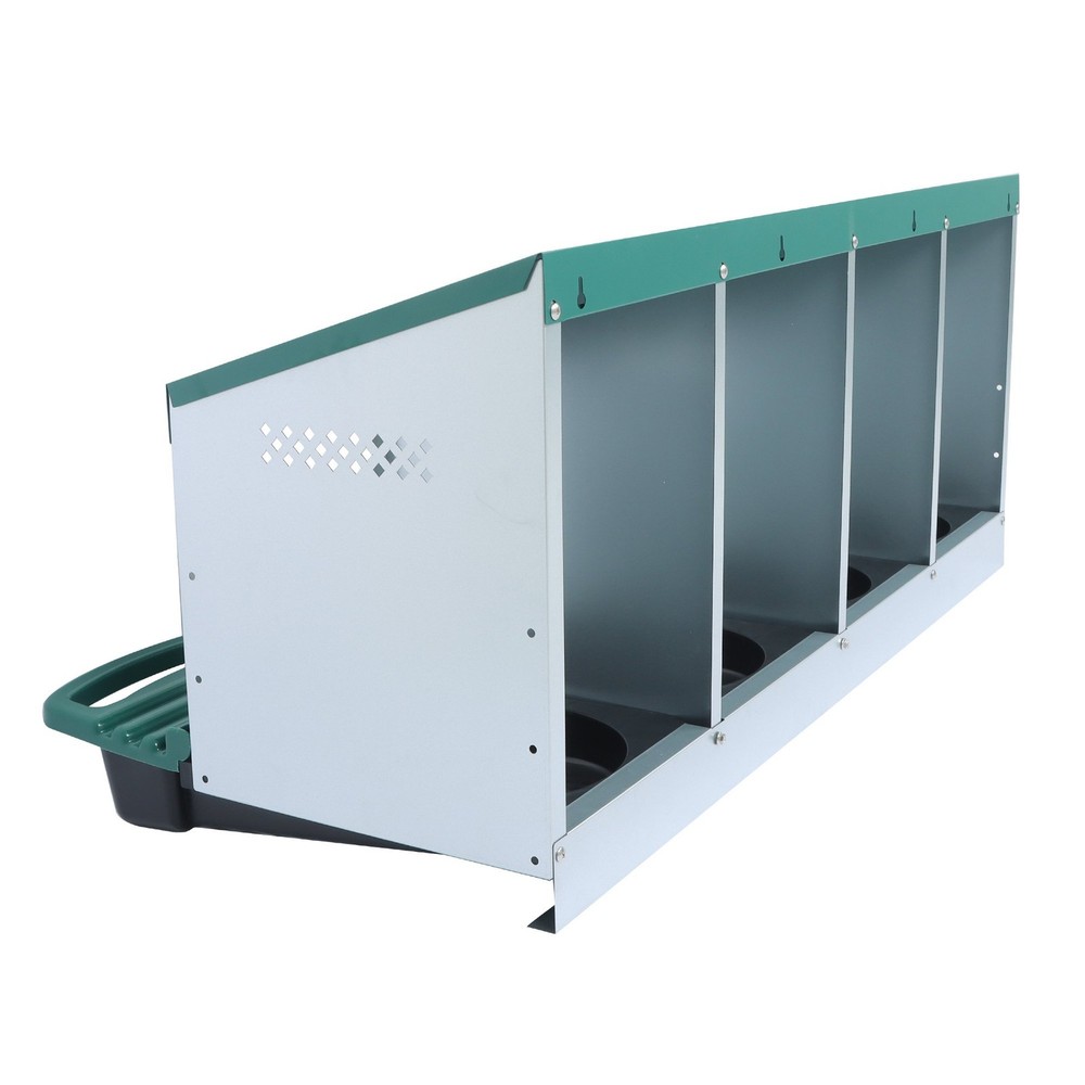 Chicken Nesting Boxes 4 Hole Metal Chicken Egg Laying Nesting Box With Perch