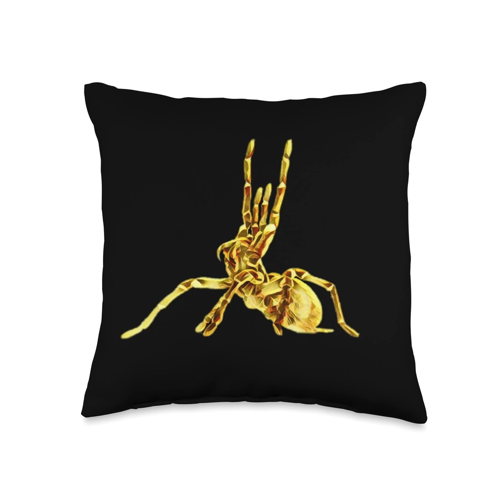 Tarantula Spiders Throw Pillow 16x16 Multicolor