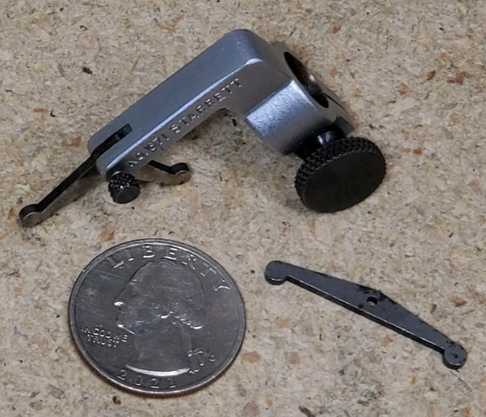 Starrett No. 671 - universal attachment for dial indicators with two arms