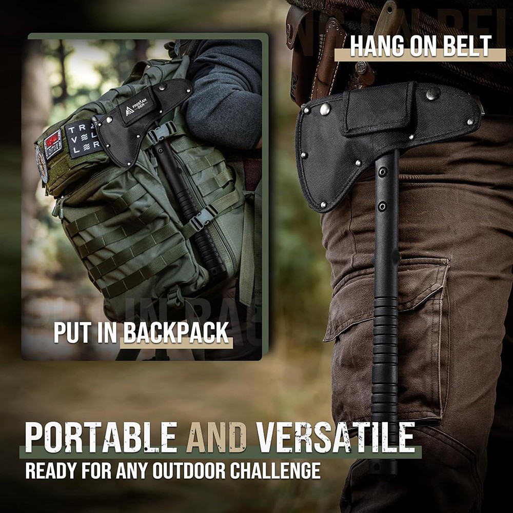 Tactical Survival Hawk Tomahawk Throwing Axe Emergency Hatchet Tool with Sheath