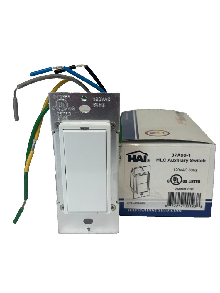 HAI 37A00-1,  Auxiliary Switch - White - New in Box!