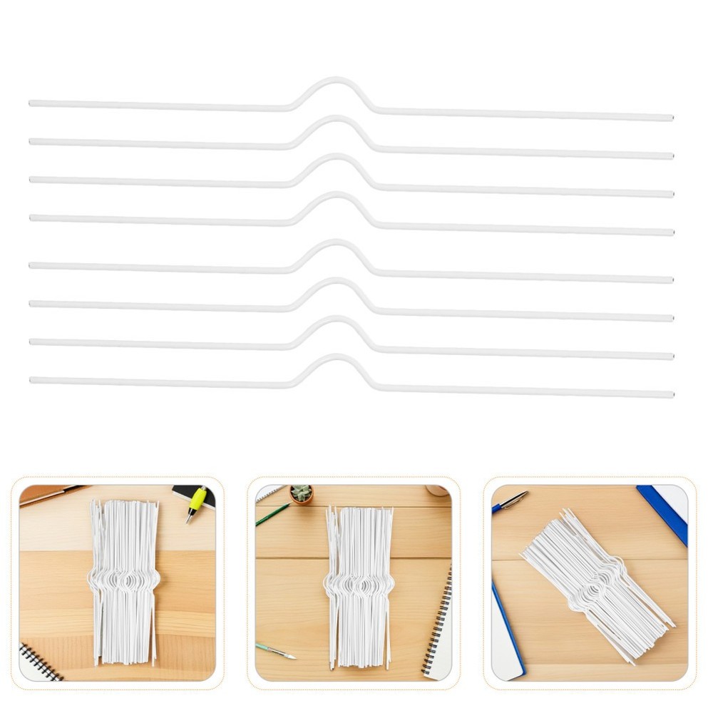 100 Pcs Calendar Iron Pole Wall Hanger Hanging Binder Wire Hooks