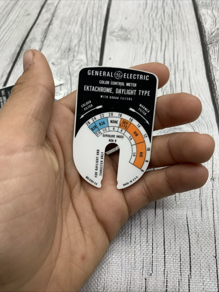 GENERAL ELECTRIC Color Control Meter SLIDES Only 4 All Different