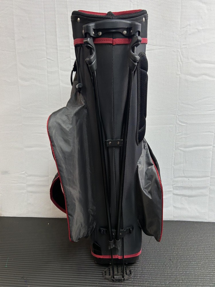 Top Flite Golf Stand Bag Large Black 4 Way Divider 4 Pockets Polyester