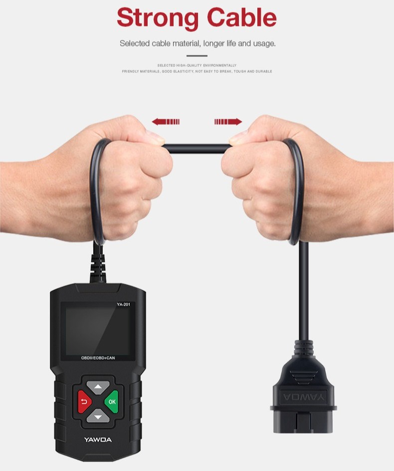 YA201 OBD2 Car Diagnostic Code Reader Fault Scanner Tool Tester Same as CR3001