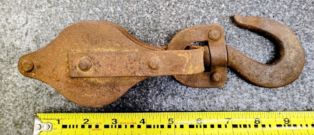 🗽VINTAGE 3" DUAL PULLEY AND HOOK
