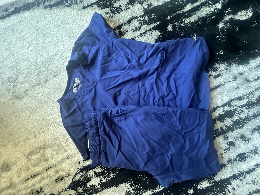 Greys Anatomy Navy Blue Scrub Set