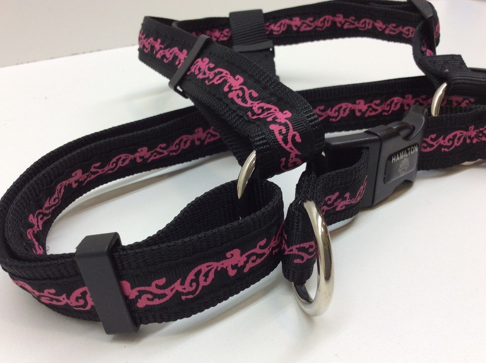 Hamilton Paw Prints Easy On The Step In Harness Fully Adjustable 30"-40" Large