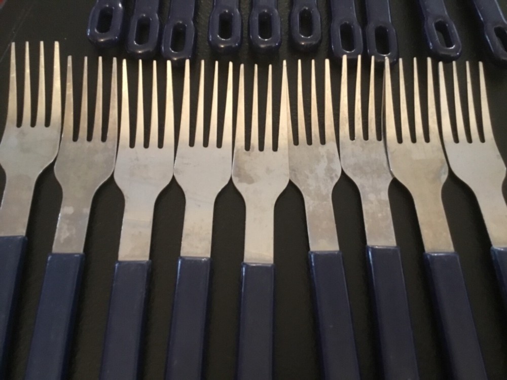 Flatware Mixed Lot of Blue Handled Ones