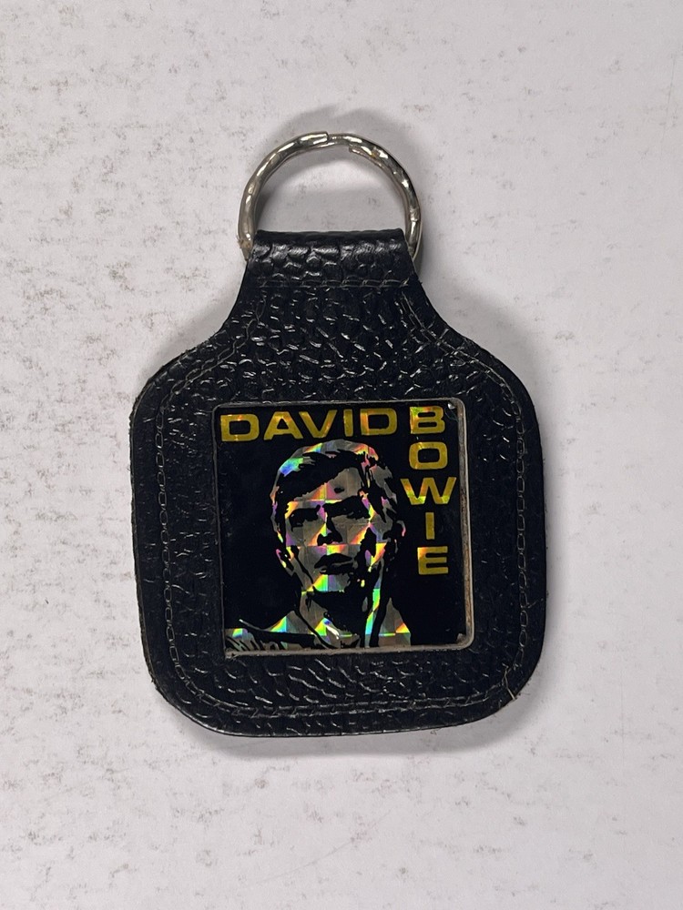 David Bowie Ziggy Stardust Leather Keychain Original Keyring