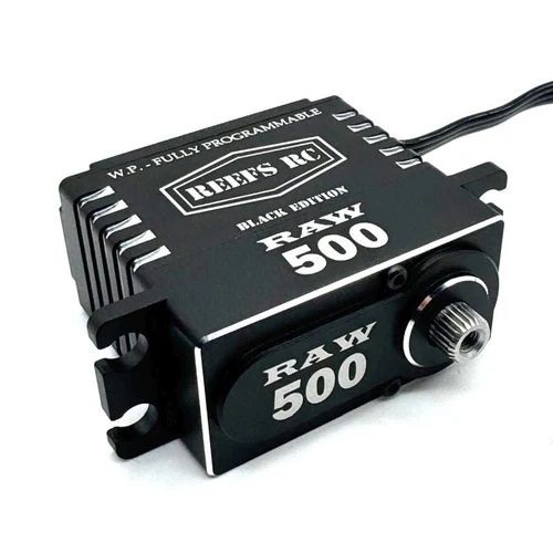 Reef's RC REEFS178 - RAW 500 Servo Programmable, Black Edition