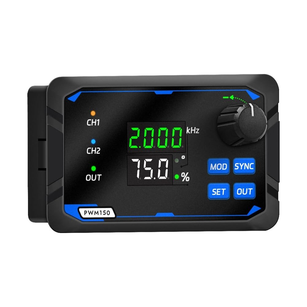 PWM Frequency Function Generator with Adjustable Duty Cycle and Phase Control