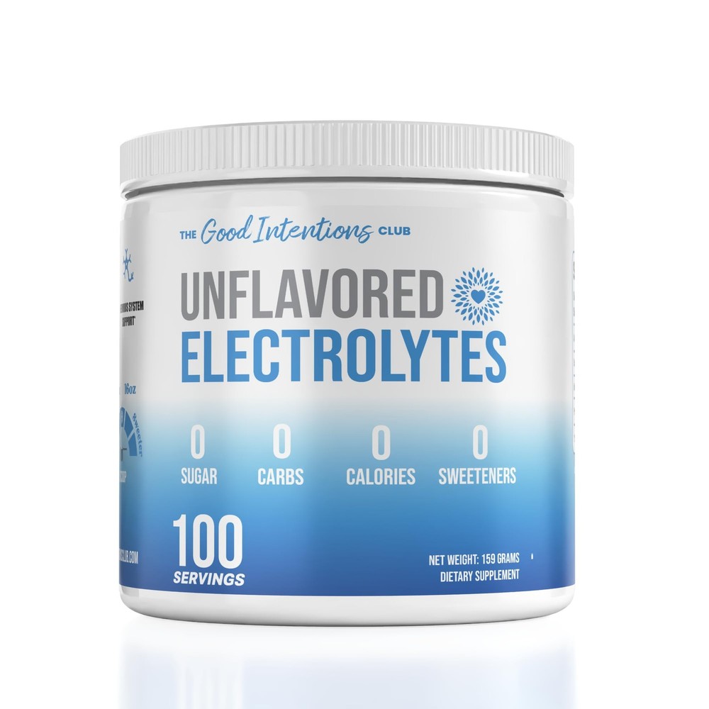 Electrolyte Powder Unflavored - 100 Servings - Sugar Free, Zero Carbs, Zero