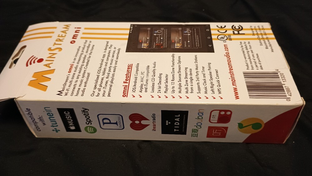 Mainstream Omni Wifi Multi-Zone Audio Music Streaming Device