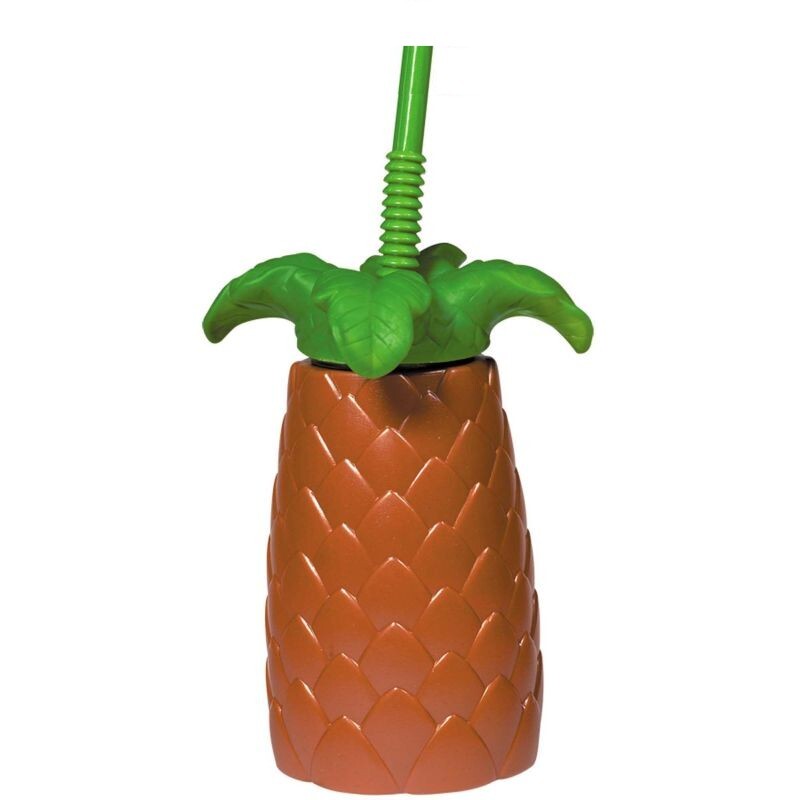 Palm Tree Shaped 22 oz Plastic Sippy Cup Luau Party Tableware Supplies