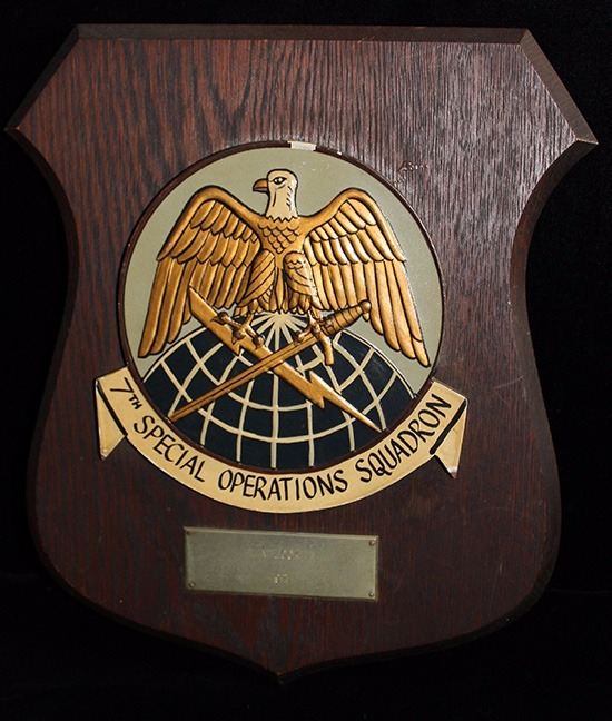 Circa 1971 USAF 7th SOS Operation Flintlock IV Plaque