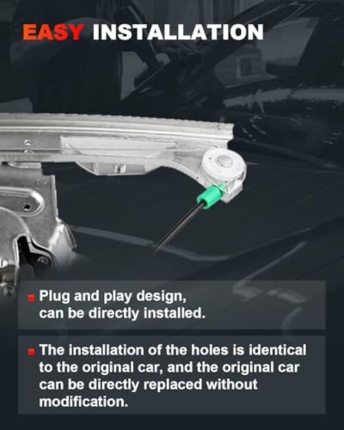 Front Left Drivers Side Power Window Regulator with Motor fit 2002-2009 For