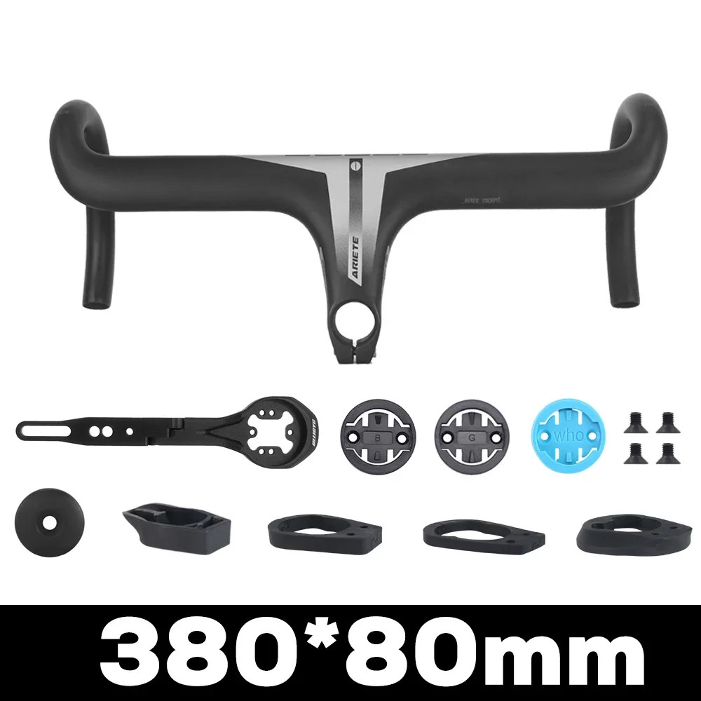 Carbon Road Bicycle Handlebar Full Internal Cable with Computer Holder