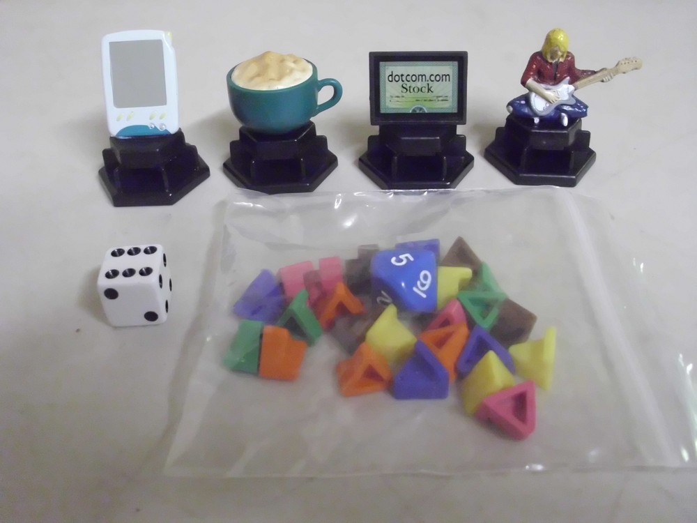 TRIVIAL PURSUIT TIME CAPSULE EDITION BOARD GAME REPLACEMENT PIECES ONLY