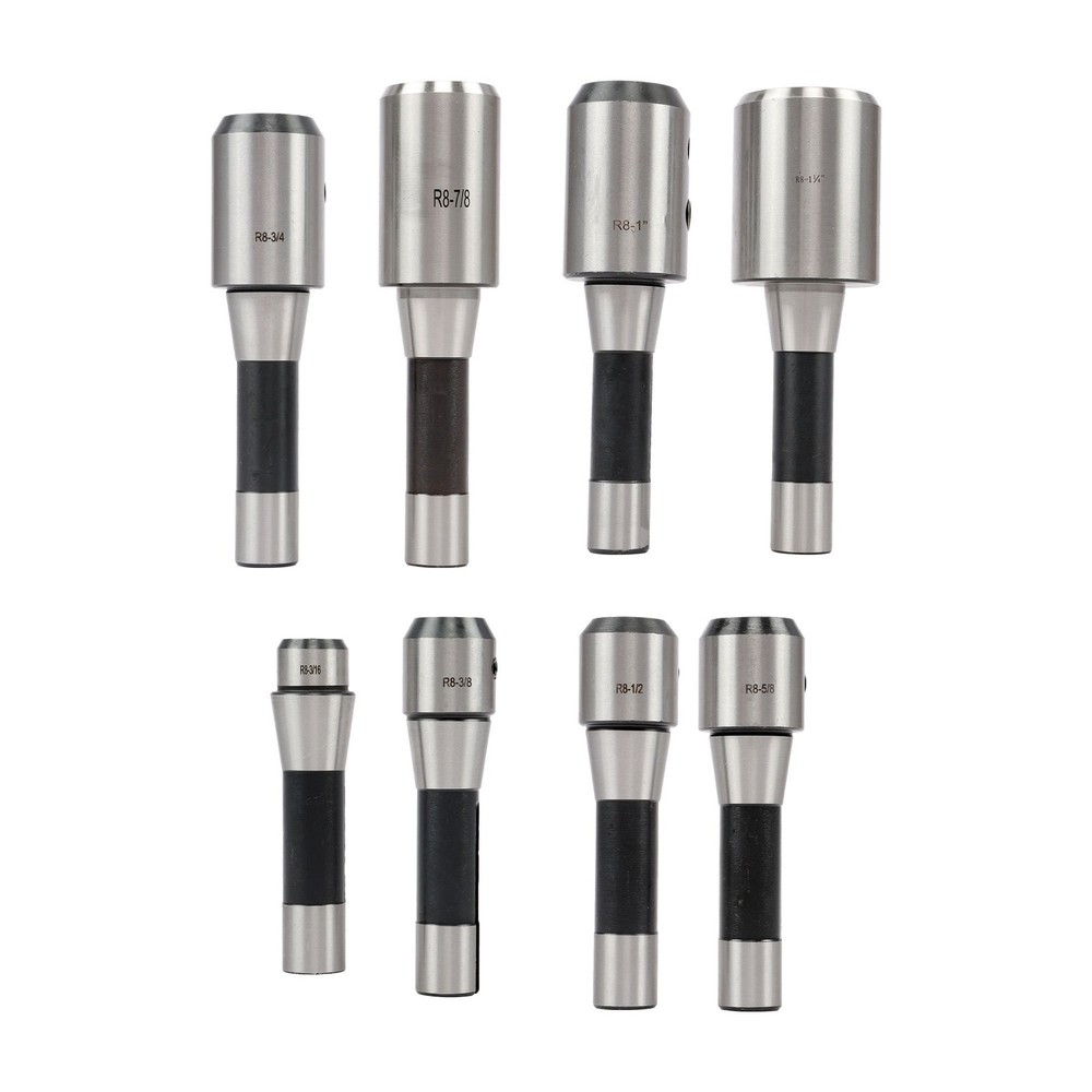 8PC R8 Precision End Mill Tool Holder Set for Milling Machine 202-5310