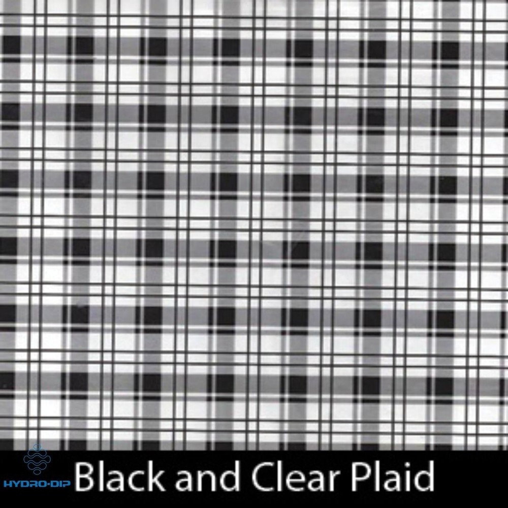 HD-I498 Black & Clear Plaid (100 cm)