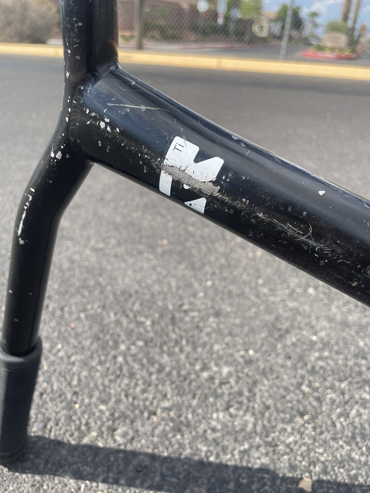 Custom Pro Street Scooter Ethic Base and Root ti bars clean and smooth