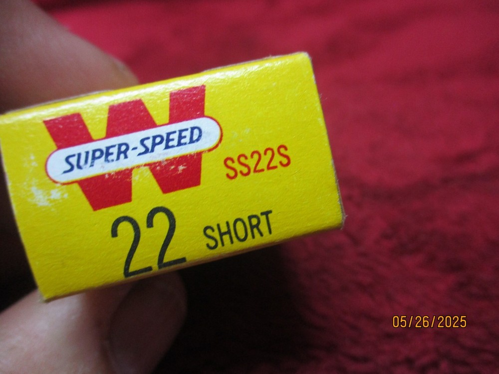 Vintage Winchester, SUPER -SPEED 22 Short, Ammo Box, (EMPTY)
