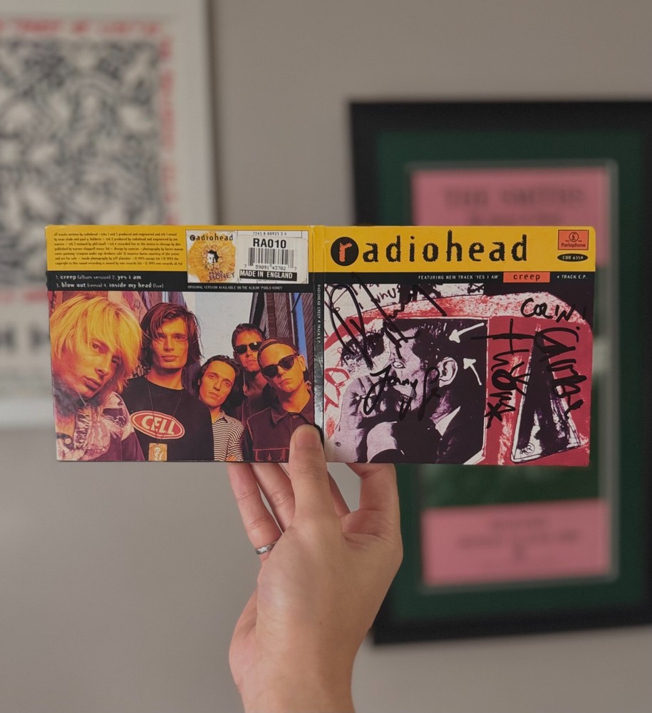 Radiohead Fully Autographed Creep CD (Roger Epperson COA)