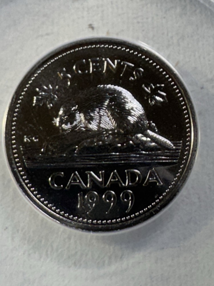 1999 Canada 5 Cents Graded MS 69 by ANACS