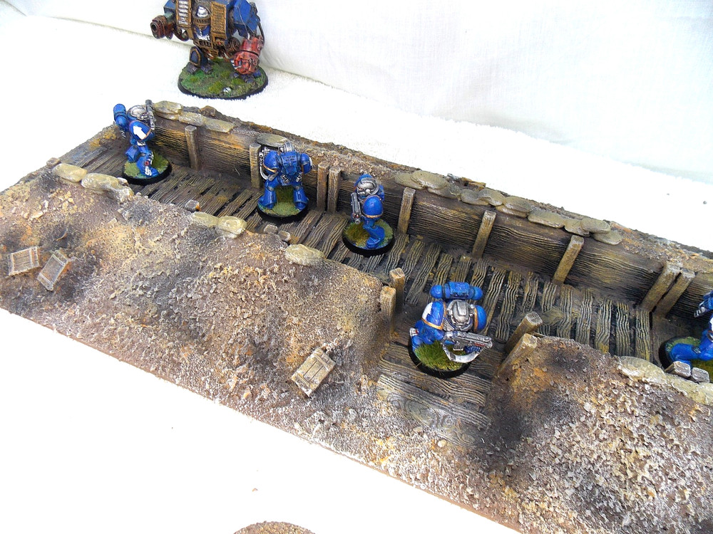 WARGAMING TERRAIN PAINTED ADVANCE ORDERS TRENCH SYSTEM