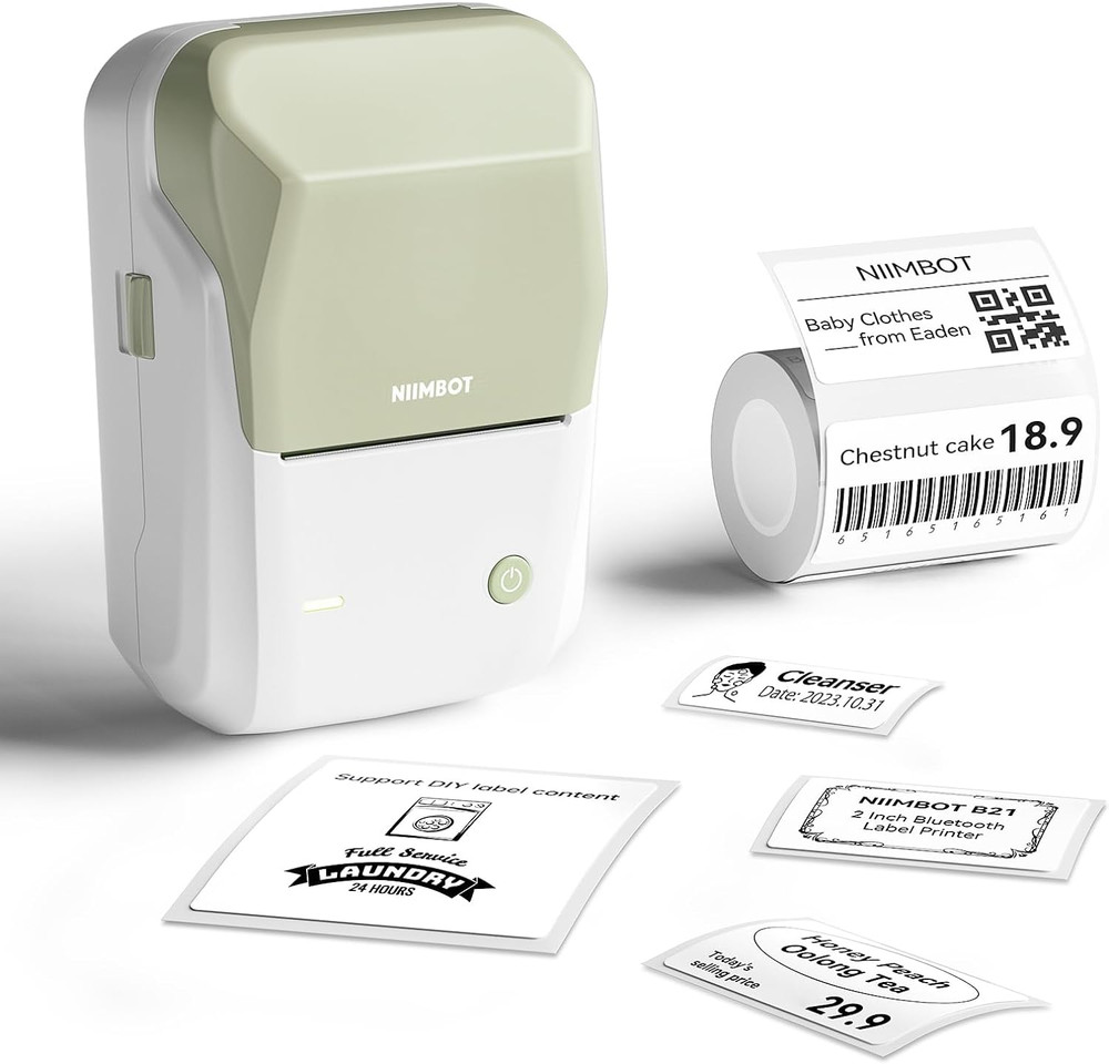 Bluetooth Thermal Label Printer Machine iOS Android USB Maker Tape Office Home