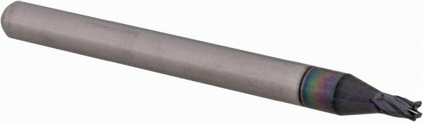 Accupro 1/16" Diam 4 Flute Single End Solid Carbide 0.005" Corner Radius End ...