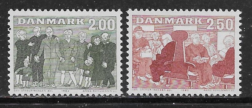 Denmark Scott #'s 745 - 746 MNH