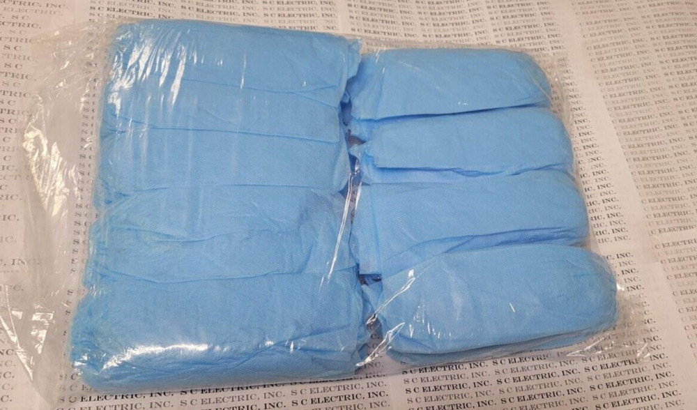 SHOE COVERS ELASTIC PROTECTIVE OVERSHOES - 100 COUNT