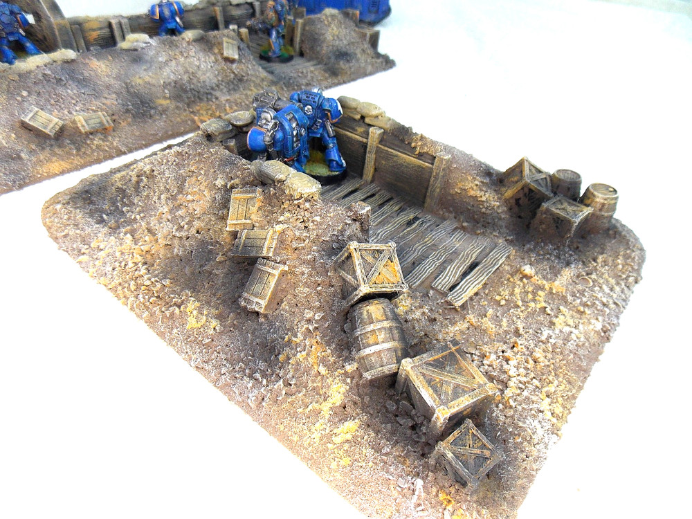 WARGAMING TERRAIN PAINTED ADVANCE ORDERS,TRENCH SYSTEM
