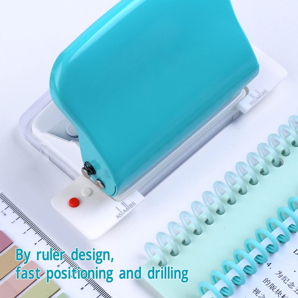 10 Hole Puncher Spiral Binding Machine Handheld Portable Coil Binder A4 A5