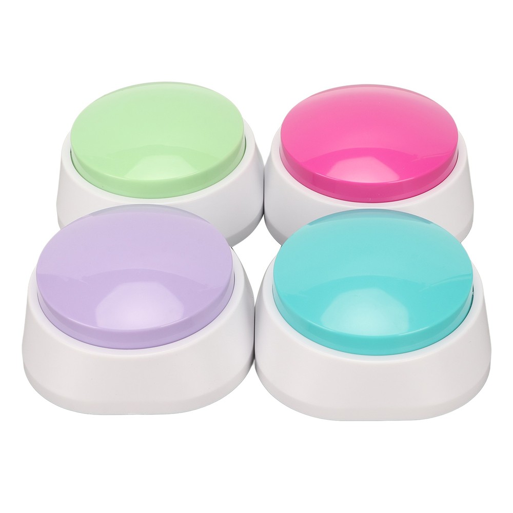 Dog Buttons 4PCs Press Voice Recording Button With Clear Recording 30 Second⭐