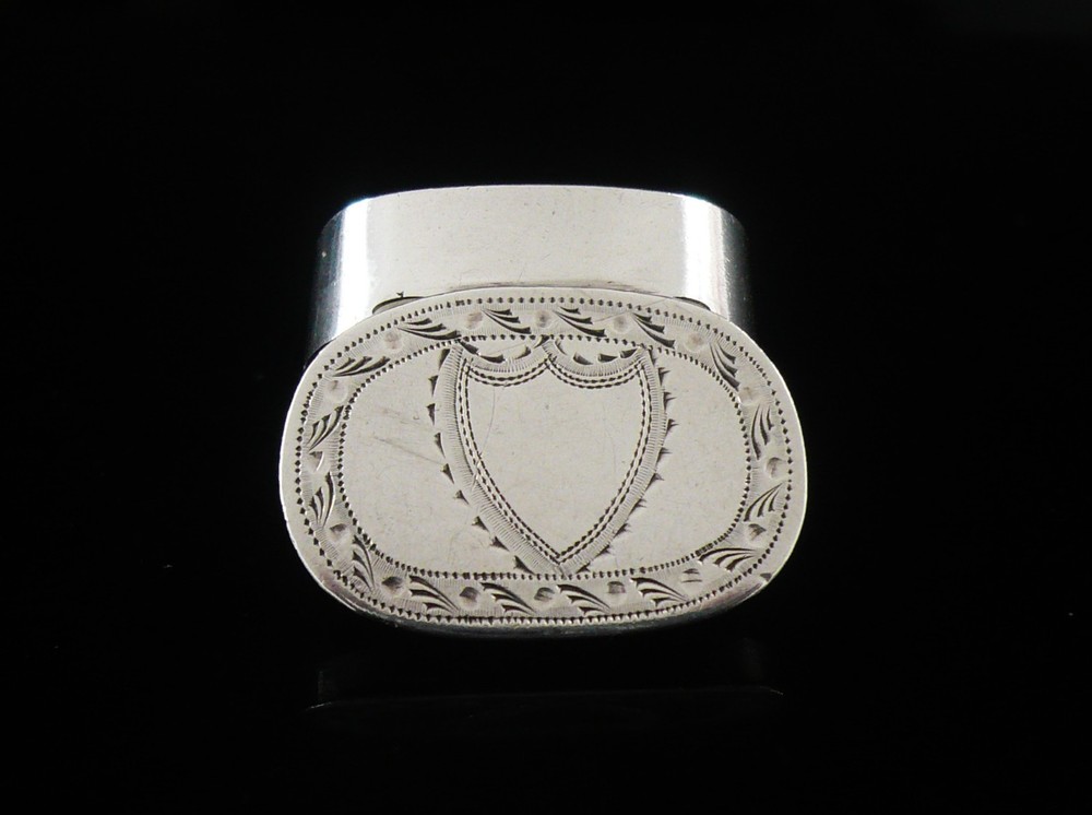 Antique Sterling Silver Patch Box, Hallmarked Birmingham 1800