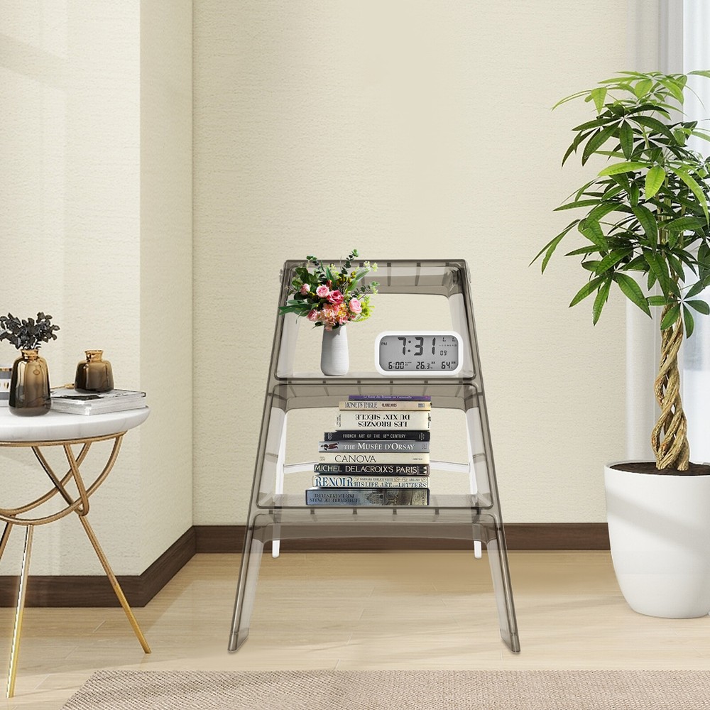 Modern Folding Step Stool, 3 Steps, Space-Saving Design, Durable & Stylish