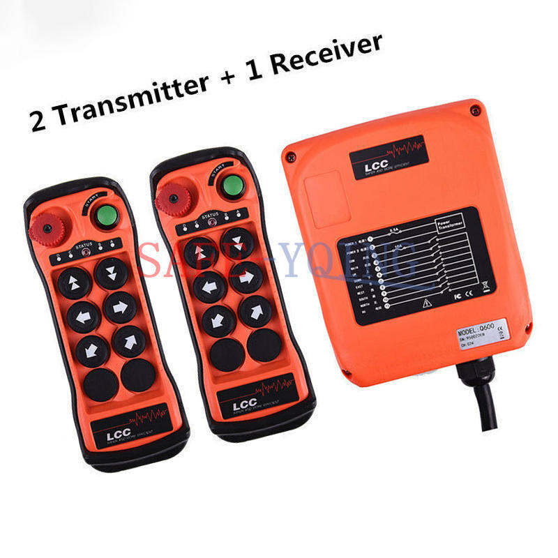 LCC Q600 single Hoist Crane Industrial Wireless Remote 2 Transmitter&1 Receiver