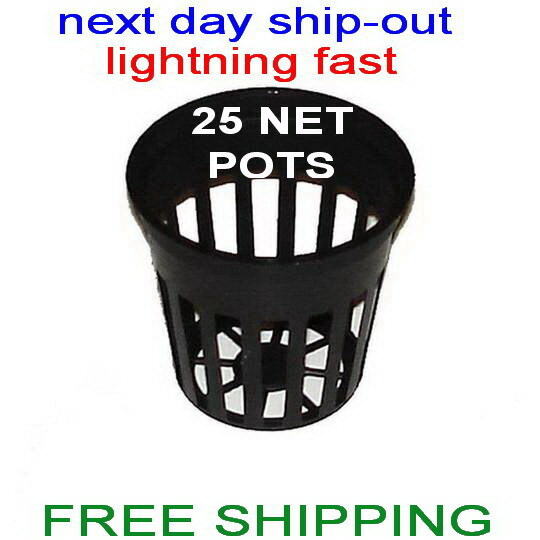 2" NET POT CUPS 25 COUNT HYDROPONIC GROW BOX SYSTEM & CLONING (FAST SHIP-OUT)