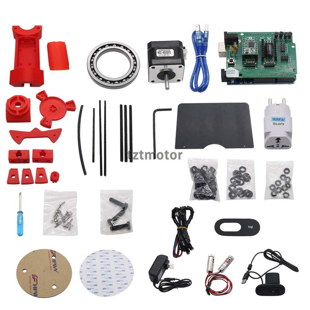 Open Source 3D DIY Scanner Laser Plate Kit w/Adapter Object For Ciclop Printer