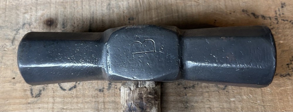 Unique Convex Octagonal Double Faced Blacksmith's Hammer 3 lb EXCELLENT!