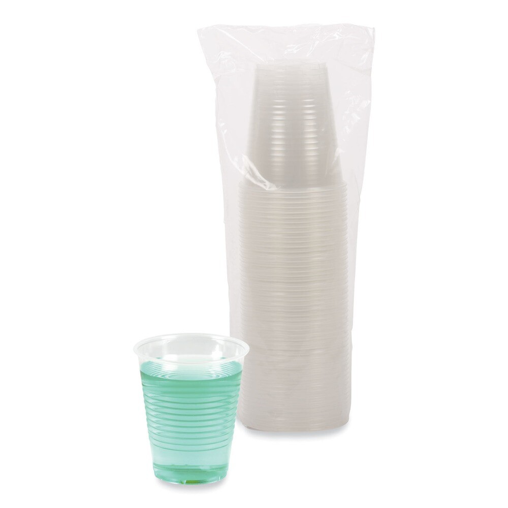 Boardwalk TRANSCUP12CT 12oz Plastic Cold Cups - Translucent (1000/CT) New