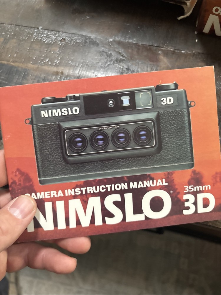 Nimslo 3D Camera 35mm Camera W/ Opti-Lite Flash