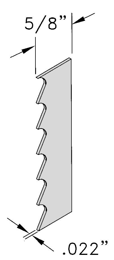 78” BAND SAW BLADE 4 TOOTH BONE-IN